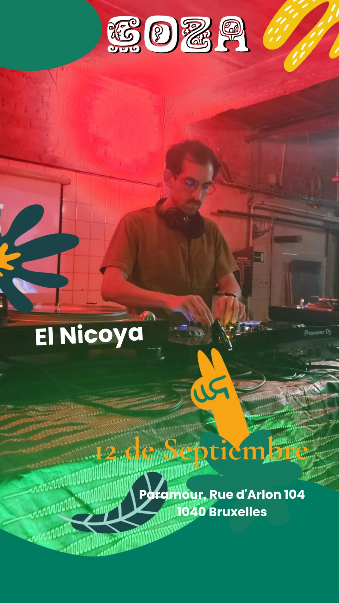 El Nicoya — GOZA 12 septembre 2026, Paramour Bruxelles